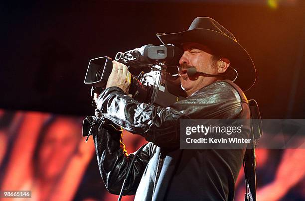 Musician Kix Brooks of Brooks & Dunn performs during day 2 of Stagecoach: California's Country Music Festival 2010 held at The Empire Polo Club on...