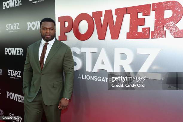 Curtis "50 cent" Jackson attends the Starz "Power" The Fifth Season NYC Red Carpet Premiere Event & After Party on June 28, 2018 in New York City.