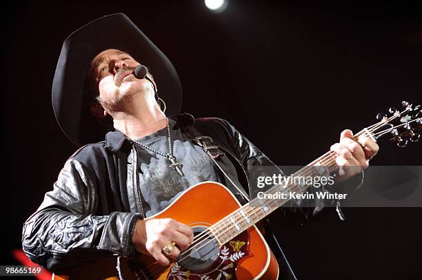 Musician Kix Brooks of Brooks & Dunn performs during day 2 of Stagecoach: California's Country Music Festival 2010 held at The Empire Polo Club on...