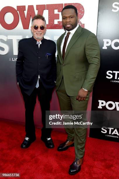 Executive producer Mark Canton and Curtis "50 cent" Jackson attend the Starz "Power" The Fifth Season NYC Red Carpet Premiere Event & After Party on...