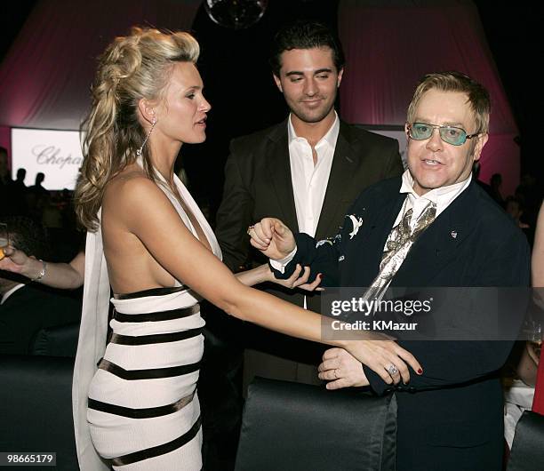 Natasha Henstridge, Darius Danesh and Sir Elton John