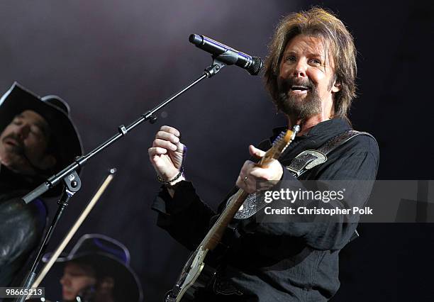 Musician Ronnie Dunn of Brooks & Dunn performs during day 2 of Stagecoach: California's Country Music Festival 2010 held at The Empire Polo Club on...