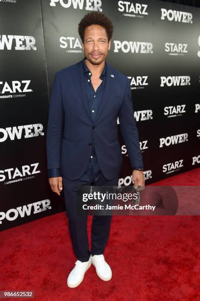 Gary Dourdan attends the Starz "Power" The Fifth Season NYC Red Carpet Premiere Event & After Party on June 28, 2018 in New York City.