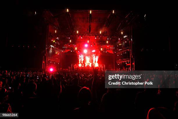 Musician Toby Keith performs during day 2 of Stagecoach: California's Country Music Festival 2010 held at The Empire Polo Club on April 25, 2010 in...