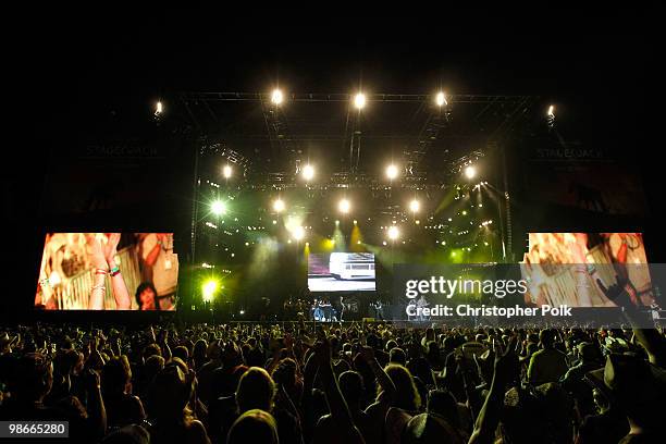 Musician Toby Keith performs during day 2 of Stagecoach: California's Country Music Festival 2010 held at The Empire Polo Club on April 25, 2010 in...