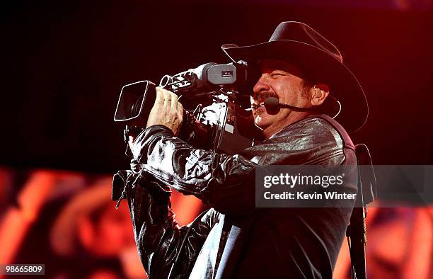 Musician Kix Brooks of Brooks & Dunn performs during day 2 of Stagecoach: California's Country Music Festival 2010 held at The Empire Polo Club on...