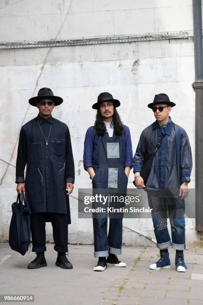 Digital Influencer and photographer Eshan Kali wears a Laird hat, Komono sunglasses and a Y3 bag, trainers, shirt and trousers with Press Manager for...