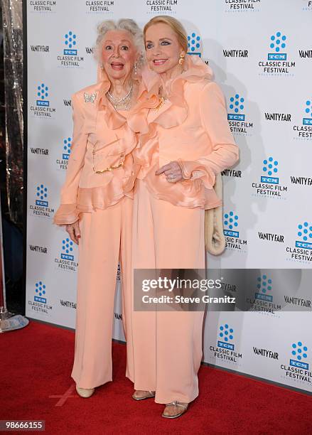 Ann Rutherford and Anne Jeffreys attends the at Grauman's Chinese Theatre on April 22, 2010 in Hollywood, California.