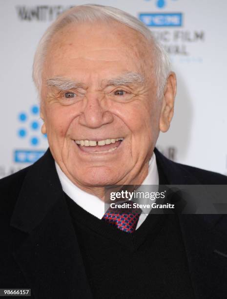 Ernest Borgnine attends the at Grauman's Chinese Theatre on April 22, 2010 in Hollywood, California.