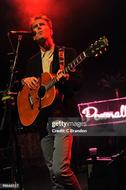 Alan Pownall performs on stage at Shepherds Bush Empire on April 22, 2010 in London, England.