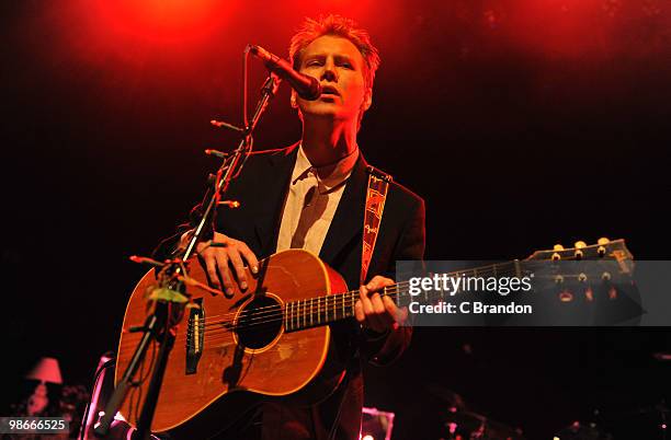 Alan Pownall performs on stage at Shepherds Bush Empire on April 22, 2010 in London, England.