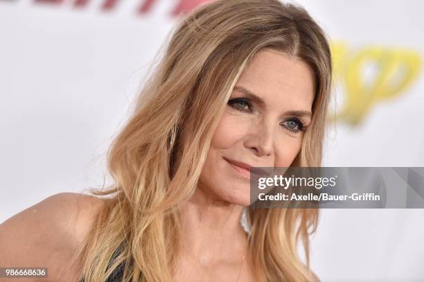 Actress Michelle Pfeiffer attends the premiere of Disney and Marvel's 'Ant-Man and the Wasp' at El Capitan Theatre on June 25, 2018 in Hollywood,...