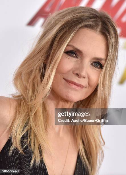 Actress Michelle Pfeiffer attends the premiere of Disney and Marvel's 'Ant-Man and the Wasp' at El Capitan Theatre on June 25, 2018 in Hollywood,...