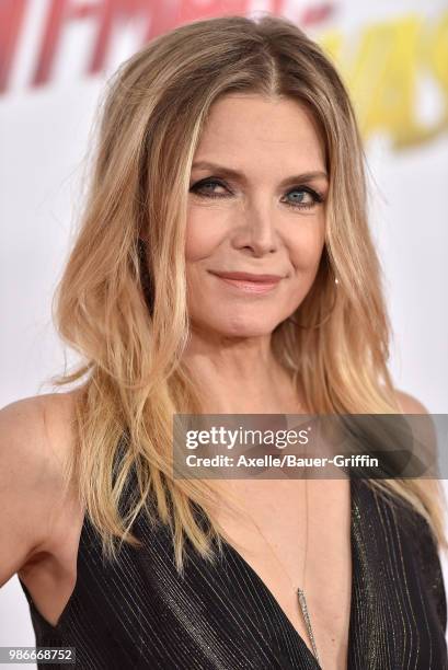 Actress Michelle Pfeiffer attends the premiere of Disney and Marvel's 'Ant-Man and the Wasp' at El Capitan Theatre on June 25, 2018 in Hollywood,...