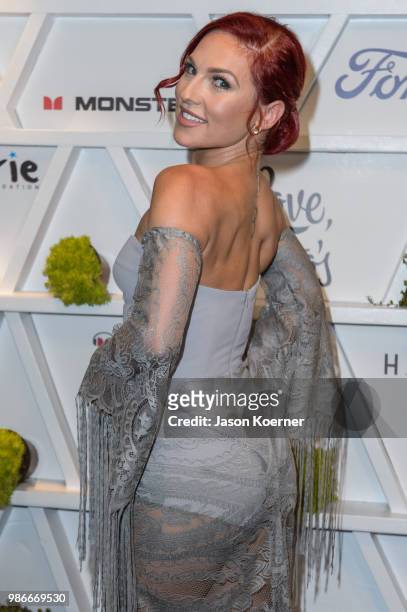 Sharna Burgess from Dancing from the Stars attends Give From the Heart #InspIRIE at the Fontainebleau Miami Beach during Irie Weekend 2018 on June...
