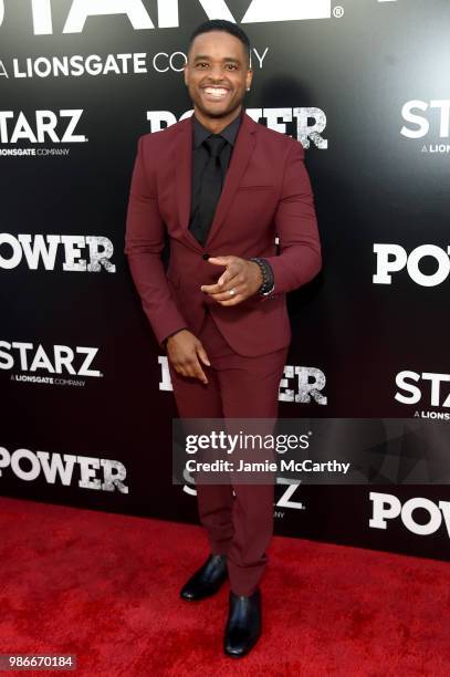 Larenz Tate attends the Starz "Power" The Fifth Season NYC Red Carpet Premiere Event & After Party on June 28, 2018 in New York City.