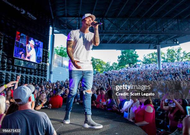 Kane Brown performs at DTE Energy Music Theater on June 28, 2018 in Clarkston, Michigan.