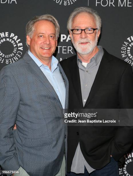 Mark Herzog and Gary Goetzman attend the The Paley Center For Media Presents CNN's The 2000s: A Look Back At The Dawn Of TV's New Golden Age on June...