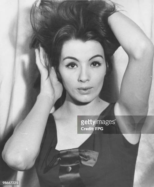 English model and showgirl Christine Keeler, London, 16th May 1963. Her affair with British Secretary of State for War John Profumo caused a major...