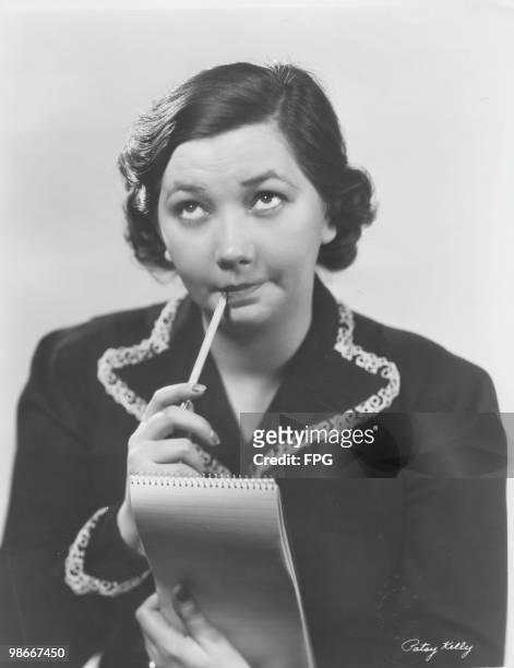American comedy actress Patsy Kelly , circa 1937.