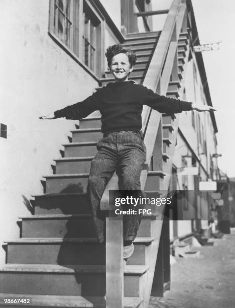 American actor Tommy Kelly, who plays the title role in 'The Adventures Of Tom Sawyer', directed by Norman Taurog, 1938.