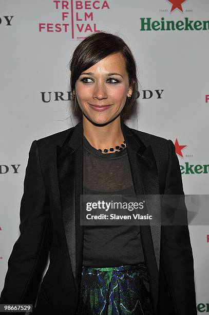 Actress Rashida Jones attends the 'Monogamy' after party during the 2010 Tribeca Film Festival at Beba on April 24, 2010 in New York City.