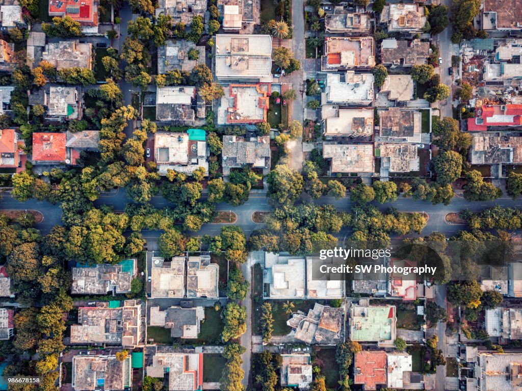 Drone photo of Islamabad city, Pakistan