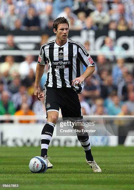 Newcastle defender Mike Williamson in action during the Coca Cola Championship match between Newcastle United and Ipswich Town at St. James Park on...