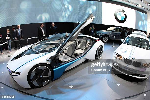 Concept VISION car is on display at the Beijing Auto Show on April 23, 2010 in Beijing of China. Major global automakers plan to unveil dozens of new...
