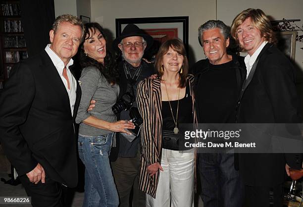 Tony McGee, Marie Helvin, Barry Latigan, Daniel Galvin and Nicky Clarke attend a party hosted by Nicky Clarke to honour friend and former boss,...