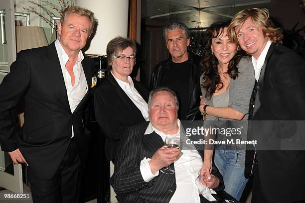 Tony McGee, Marie Helvin, Daniel Galvin, Leonard and Nicky Clarke attend a party hosted by Nicky Clarke to honour friend and former boss, celebrity...