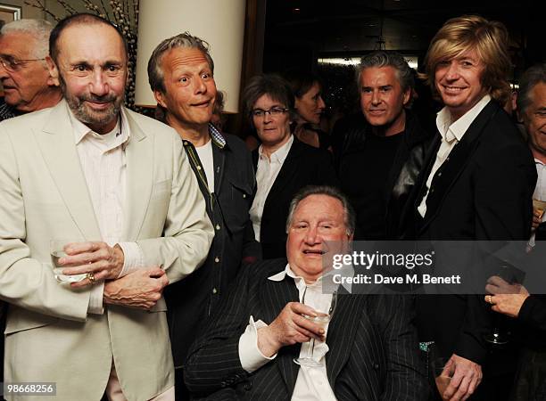 Michael John, Leonard, Daniel Galvin and Nicky Clarke attend a party hosted by Nicky Clarke to honour friend and former boss, celebrity hairdresser...