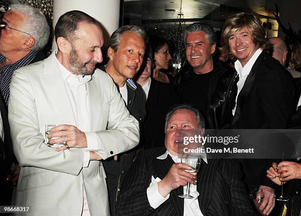 Michael John, Leonard, Daniel Galvin and Nicky Clarke attend a party hosted by Nicky Clarke to honour friend and former boss, celebrity hairdresser...