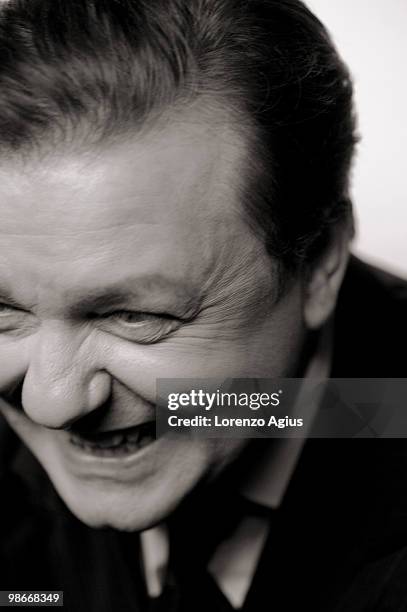 Actor Ricky Gervais poses for a portrait shoot in London on March 9, 2009.