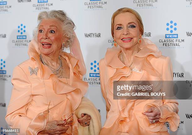 Actresses Ann Rutherford and Anne Jeffreys arrive at the world premiere of the restored "A Star is born" during the opening Night Gala of the 2010...