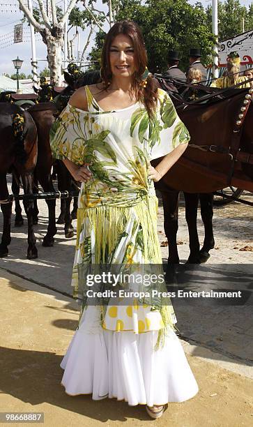 Raquel Revuelta attends the 'Feria de Abril' on April 23, 2010 in Seville, Spain. Feria de Abril is held annually in Seville, and it's the largest...