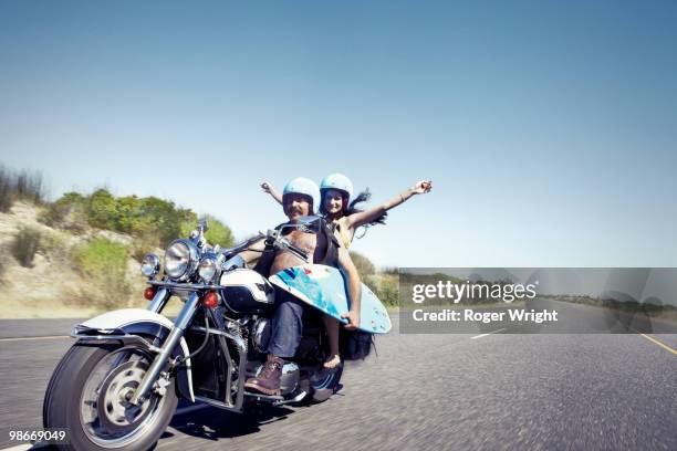 Happy Motorcycle Rider Happy Riding Motorcycle Photos and Premium High Res Pictures - Getty Images