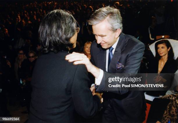 Kenzo fête ses 30 ans de Mode en compagnie de Bernard Arnault à Paris le 7 octobre 1999, France.