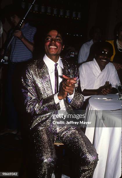 Michael Jackson attends his mother Katherine Jackson's birthday party on May 4, 1984 at a private location in Los Angeles, California.