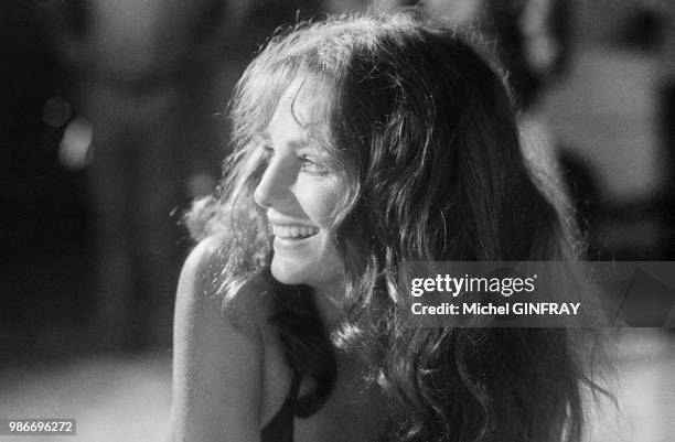 Jacqueline Bisset lors du tournage du film 'Le magnifique' réalisé par Philippe de Broca au Mexique, en juillet 1973.