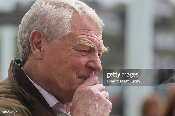 Former Liberal Democrat party leader and South West General Election campaign leader Paddy Ashdown, speaks to Liberal Democrat supporters in Bideford...