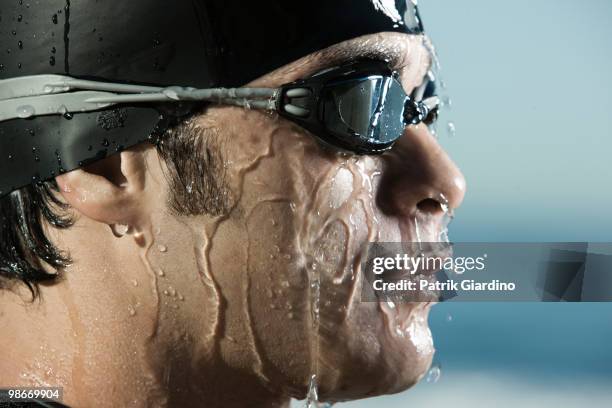 openwater swimmer - newoutdoors stock pictures, royalty-free photos & images