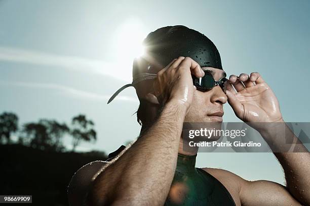 openwater swimmer - giardino stock pictures, royalty-free photos & images