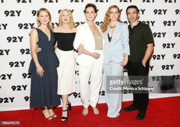 Actors Eliza Scanlen, Patricia Clarkson and Elizabeth Perkins, actress and executive producer Amy Adams and actor Chris Messina attend HBO's "Sharp...