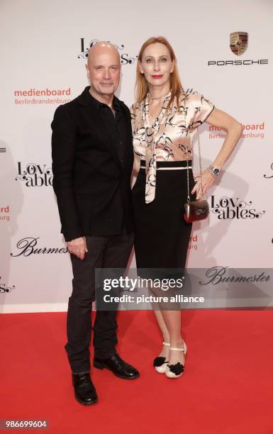 The actors couple Christian Berkel and Andrea Sawatzki during the media board reception at the Berlinale 2018 Film Festival in Berlin, Germany, 17...