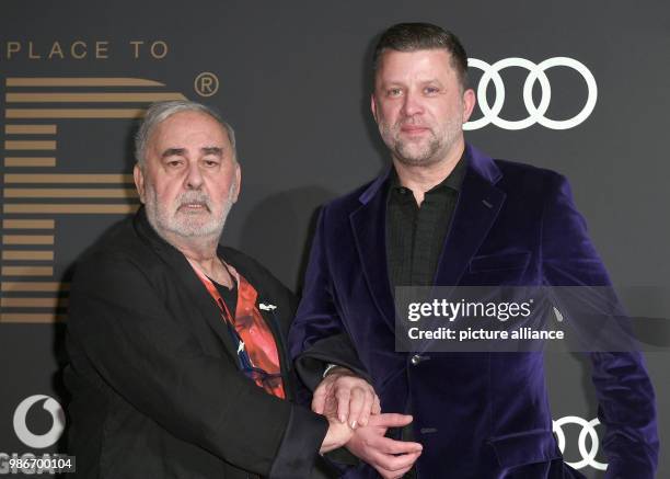 The star hair dresser Udo Walz ans his husband Carsten Thamm attend the PLACE To B Party of the Berlin International Film Festival at the restaurant...