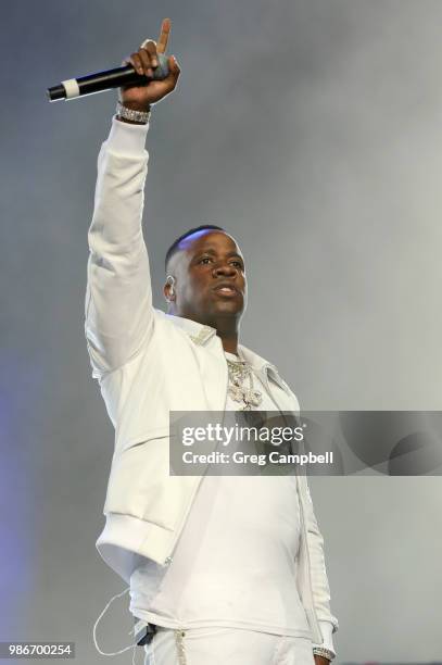 Yo Gotti performs onstage during the 6th Yo Gotti Birthday Bash at FedExForum on June 28, 2018 in Memphis, Tennessee.