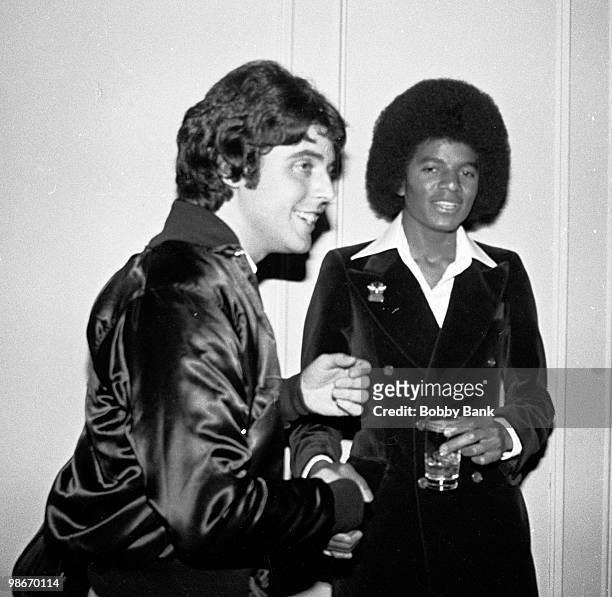 Michael Jackson visits Studio 54 after the Beatlemania concert May 31, 1977 in New York City.