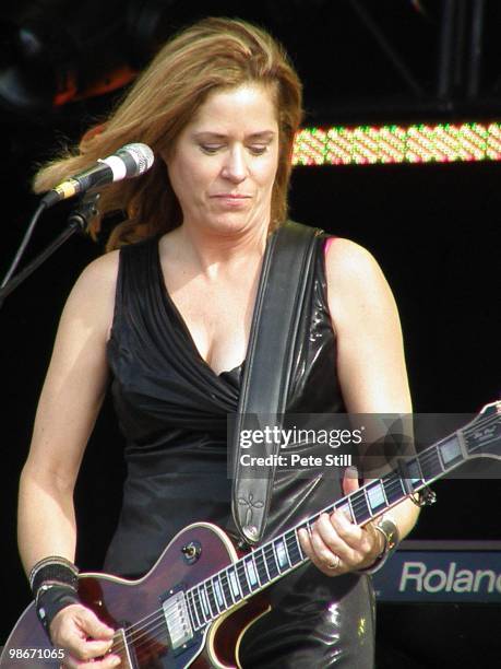 Vicki Peterson of The Bangles performs on stage on Day 2 of 'Hard Rock Calling' on June 29th, 2008 in Hyde Park, London, England.