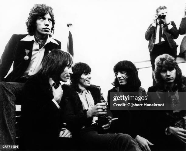 The Rolling Stones posed in Hamburg, Germany on September 13 1970 L-R Mick Jagger, Charlie Watts, Keith Richards, Bill Wyman, Mick Taylor